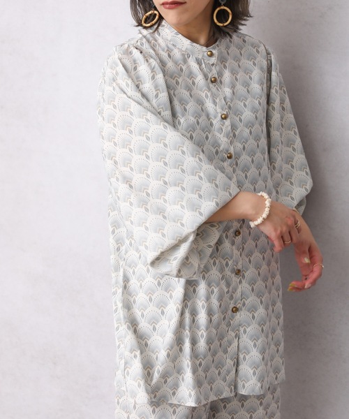 ap retro（アプレトロ）の「肩ギャザー２WAYブラウス【ZOZO限定アイテム】（シャツ/ブラウス・レディース・ブラック/アイボリー/ライトベージュ・FREE）」の7枚目の写真