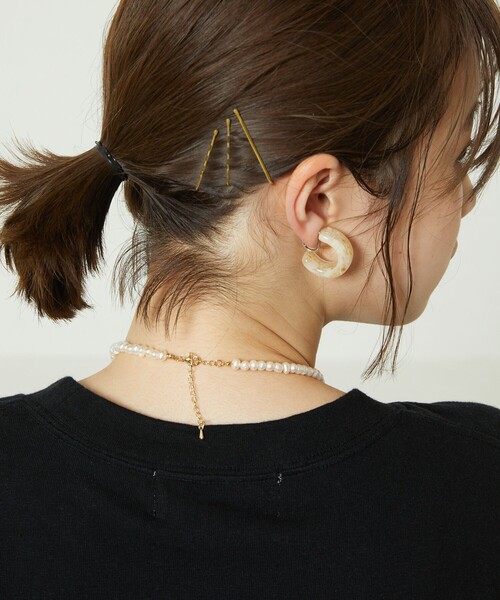 FREAK'S STORE(フリークスストア)の「スモールパールネックレス(ネックレス・レディース・シルバー・ONE SIZE)」の4枚目の写真