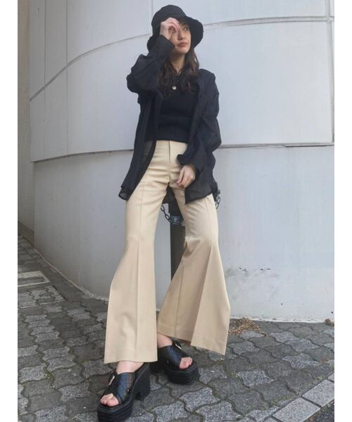 MURUA（ムルーア）の「フリンジバケットハット（ハット・レディース・ブラック/アイボリー・FREE）」の9枚目の写真