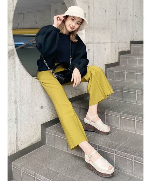 MURUA（ムルーア）の「フリンジバケットハット（ハット・レディース・ブラック/アイボリー・FREE）」の20枚目の写真