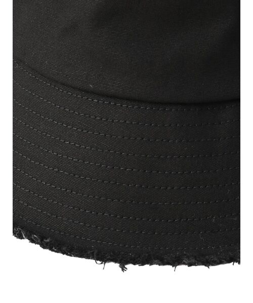 MURUA（ムルーア）の「フリンジバケットハット（ハット・レディース・ブラック/アイボリー・FREE）」の10枚目の写真