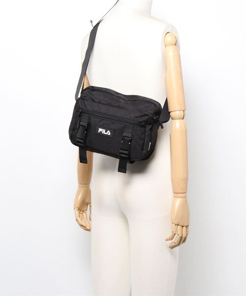 FILA（フィラ）の「【FILA/フィラ】シリコンブランドロゴ付き　ショルダーバッグﾞFM2272（ショルダーバッグ・レディース・ブラック/ピンク/ベージュ・FREE）」の7枚目の写真