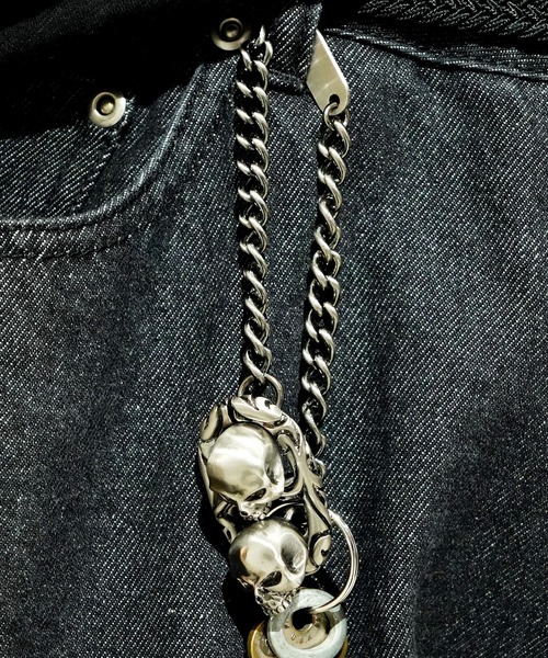 REVI CAST MADE（レヴィキャストメイド）の「レビキャストメイド ANCHOR SKULL KEY HOLDER アンカースカルキーホルダー（キーホルダー・メンズ・シルバー・FREE）」の8枚目の写真