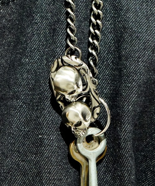 REVI CAST MADE（レヴィキャストメイド）の「レビキャストメイド ANCHOR SKULL KEY HOLDER アンカースカルキーホルダー（キーホルダー・メンズ・シルバー・FREE）」の9枚目の写真