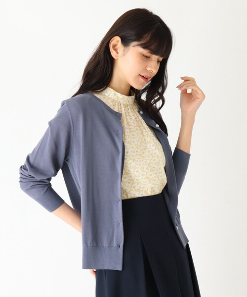 SOUP（スープ）の「◆【大きいサイズあり・13号・15号】UVカット機能付きカーディガン（カーディガン/ボレロ・レディース・ライトグレー/ブラック/ネイビー/カーキ/サンドベージュ/ライトパープル/ベビーピンク/ホワイト系5/ブラック系2/ネイビー系2・11/09/13/15 ）」の9枚目の写真