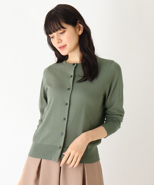 SOUP（スープ）の「◆【大きいサイズあり・13号・15号】UVカット機能付きカーディガン（カーディガン/ボレロ・レディース・ライトグレー/ブラック/ネイビー/カーキ/サンドベージュ/ライトパープル/ベビーピンク/ホワイト系5/ブラック系2/ネイビー系2・11/09/13/15 ）」の6枚目の写真