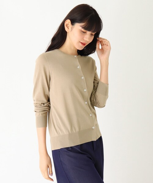 SOUP（スープ）の「◆【大きいサイズあり・13号・15号】UVカット機能付きカーディガン（カーディガン/ボレロ・レディース・ライトグレー/ブラック/ネイビー/カーキ/サンドベージュ/ライトパープル/ベビーピンク/ホワイト系5/ブラック系2/ネイビー系2・11/09/13/15 ）」の5枚目の写真