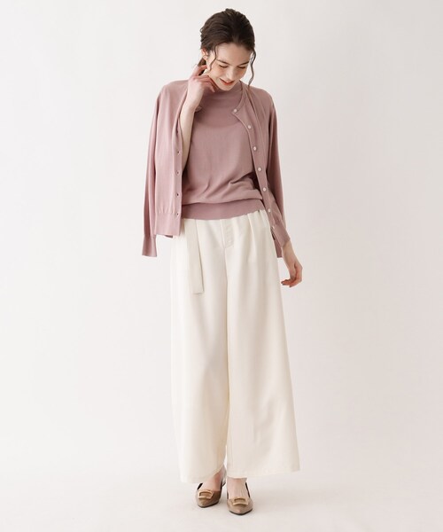 SOUP（スープ）の「◆【大きいサイズあり・13号・15号】UVカット機能付きカーディガン（カーディガン/ボレロ・レディース・ライトグレー/ブラック/ネイビー/カーキ/サンドベージュ/ライトパープル/ベビーピンク/ホワイト系5/ブラック系2/ネイビー系2・11/09/13/15 ）」の18枚目の写真