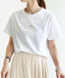 箔プリントTシャツ