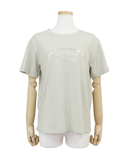 reca（レカ）の「箔プリントTシャツ（Tシャツ/カットソー・レディース・ホワイト/ブラック/イエロー/ミント・FREE）」の5枚目の写真