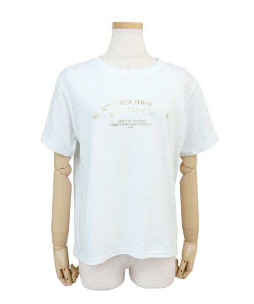 箔プリントTシャツ（Tシャツ/カットソー）｜reca（レカ）の