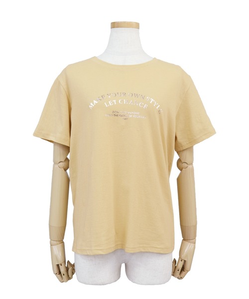 【6/30限定 9500→8500】レフレム 発泡プリント カットソー Tシャツ 箔プリントTシャツ（Tシャツ/カットソー）｜ur's（ユアーズ）の