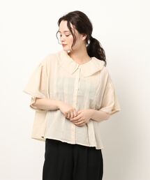 Samansa Mos2 | フリル衿ブラウス(シャツ/ブラウス)
