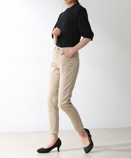 Honeys(ハニーズ)の「スリムカラースキニー(股下64cm)(その他パンツ・レディース・ブラウン/カーキ/ライトベージュ/ブラック/ネイビー/ピンク系その他/ライトカーキ/アイボリー/スミクロ・LL/M/L/SS/S)」の12枚目の写真