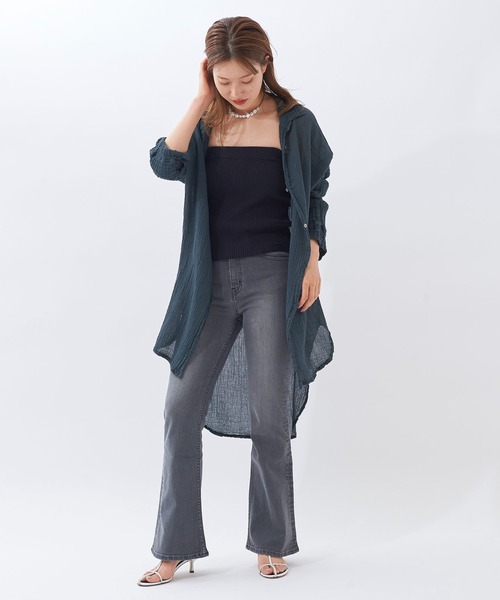 plage（プラージュ）の「【Healthy denim/ヘルシーデニム】SP FLARE デニムパンツ◆（デニムパンツ・レディース・ブルー/ブラック系その他4・24inch/25inch/23inch）」の22枚目の写真