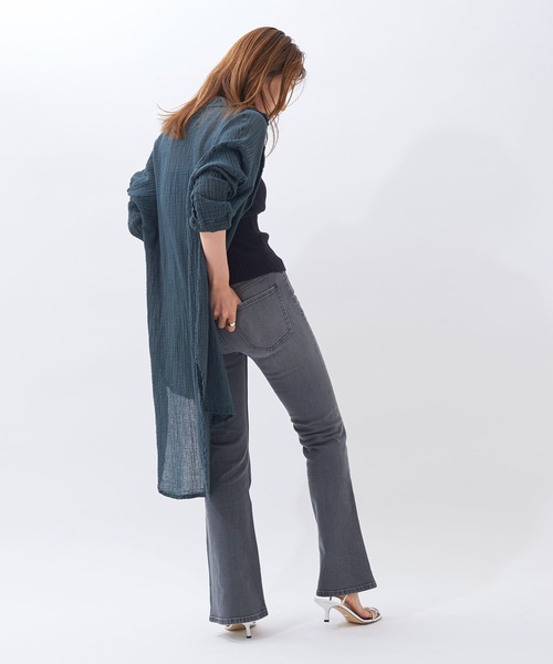 plage（プラージュ）の「【Healthy denim/ヘルシーデニム】SP FLARE デニムパンツ◆（デニムパンツ・レディース・ブルー/ブラック系その他4・24inch/25inch/23inch）」の9枚目の写真