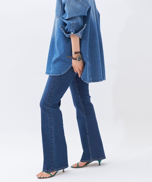 plage（プラージュ）の「【Healthy denim/ヘルシーデニム】SP FLARE デニムパンツ◆（デニムパンツ・レディース・ブルー/ブラック系その他4・24inch/25inch/23inch）」の6枚目の写真