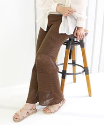 MODE ROBE | 透かし編みニットワイドパンツ(その他パンツ)