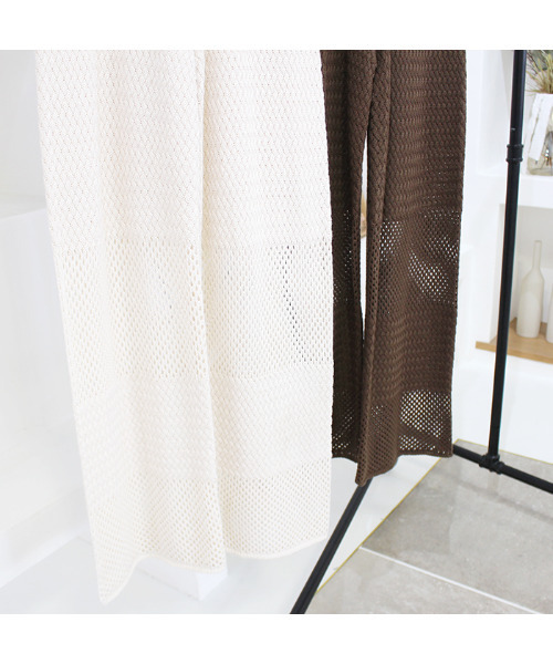 MODE ROBE(モードローブ)の「透かし編みニットワイドパンツ(その他パンツ・レディース・ブラウン/アイボリー・FREE)」の8枚目の写真