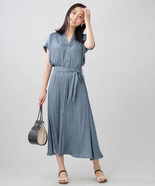 セール Web限定 スキッパードルマンワンピース ノースリーブ ワンピース Nano Universe ナノユニバース のファッション通販 Zozotown