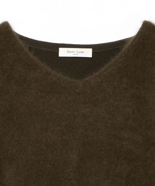 Demi-Luxe BEAMS（デミルクス ビームス）の「Demi-Luxe BEAMS / フロントフラッフィ Vネック ワンピース（ワンピース・レディース・ネイビー/カーキ・ONE SIZE）」の16枚目の写真