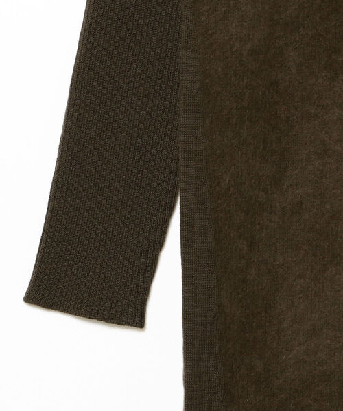 Demi-Luxe BEAMS（デミルクス ビームス）の「Demi-Luxe BEAMS / フロントフラッフィ Vネック ワンピース（ワンピース・レディース・ネイビー/カーキ・ONE SIZE）」の17枚目の写真