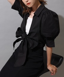 one after another NICE CLAUP | フロントリボンブラウス(シャツ/ブラウス)