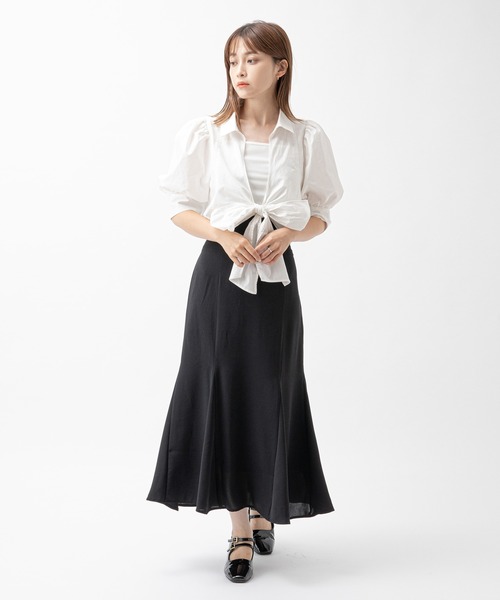 one after another NICE CLAUP（ワンアフターアナザーナイスクラップ）の「フロントリボンブラウス（シャツ/ブラウス・レディース・その他/ブラック×ホワイト/ホワイト系その他・FREE）」の19枚目の写真