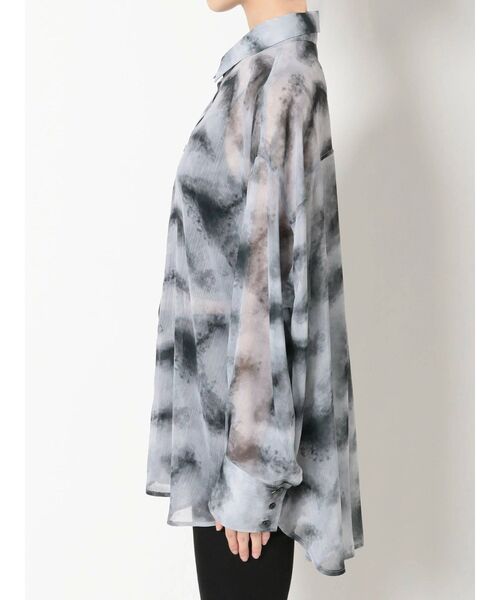 EVRIS（エヴリス）の「original marble シアーシャツ（シャツ/ブラウス・レディース・ブラウン/グレー・FREE）」の11枚目の写真