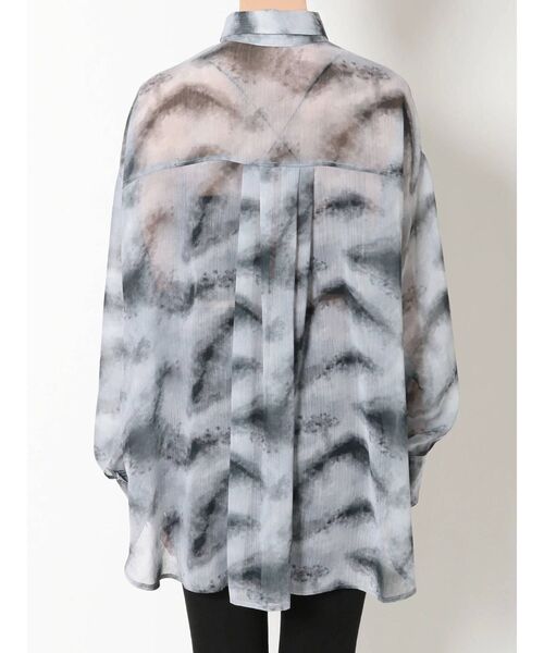 EVRIS（エヴリス）の「original marble シアーシャツ（シャツ/ブラウス・レディース・ブラウン/グレー・FREE）」の12枚目の写真