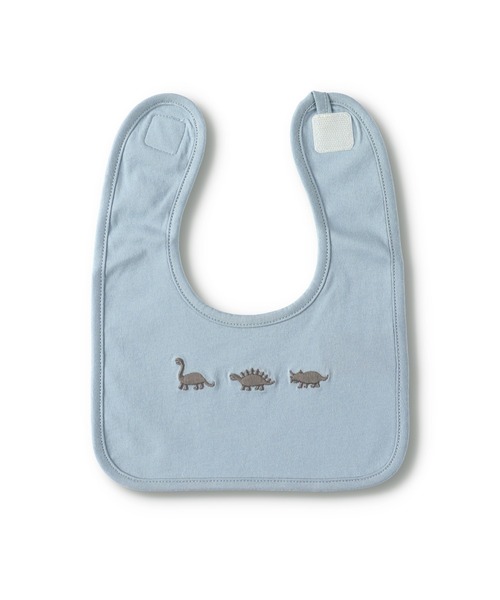 BRANSHES（ブランシェス）の「恐竜刺繍スタイ（スタイ/よだれかけ・キッズ・ベージュ/サックスブルー・F）」の8枚目の写真