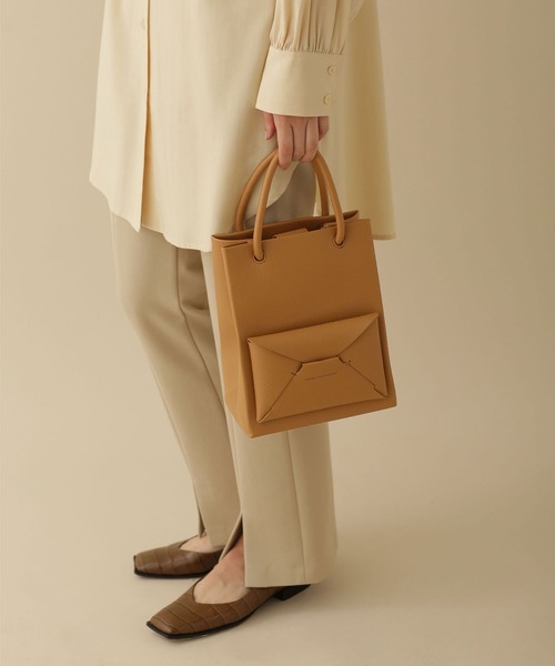 ADD CULUMN（アドカラム）の「ADD CULUMN/別注 PAKET M（トートバッグ・レディース・キャメル/ブラック・FREE）」の10枚目の写真