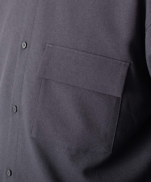 MYSELF ABAHOUSE（マイセルフアバハウス）の「【MYSELF ABAHOUSE】セットアップ対応 アムンゼン CPO シャツブルゾン【セットアップ対応】（シャツ/ブラウス・メンズ・チャコールグレー/アイボリー/キャメル/ダークグリーン/ブラック・46/48）」の22枚目の写真