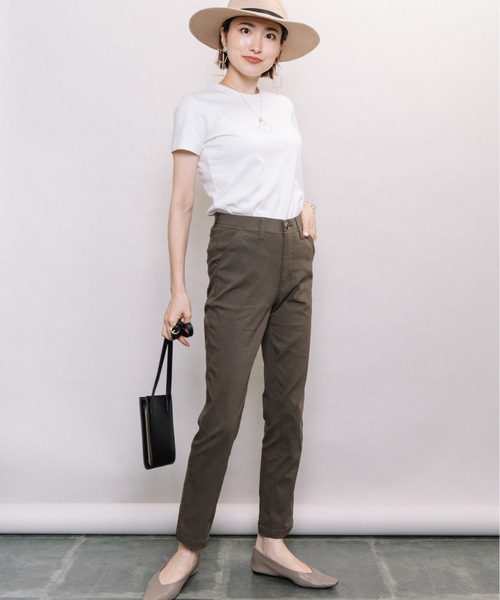 ELVENCE DEUX（エルベンスドゥ）の「イージーZIPスキニ―PT2（その他パンツ・レディース・ブラック/ベージュ/カーキ・SMALL/MEDIUM/LARGE）」の12枚目の写真