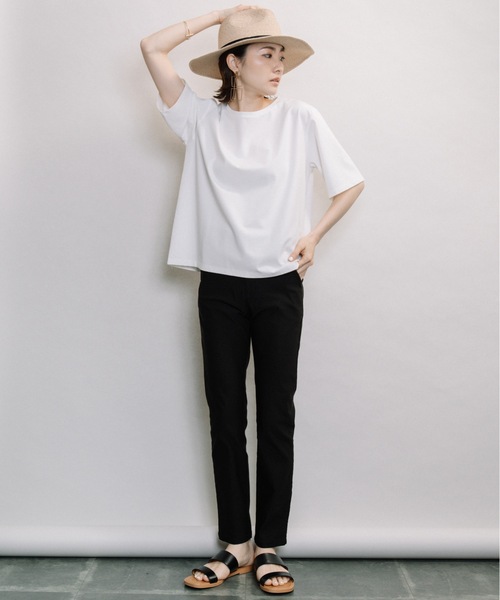 ELVENCE DEUX（エルベンスドゥ）の「イージーZIPスキニ―PT2（その他パンツ・レディース・ブラック/ベージュ/カーキ・SMALL/MEDIUM/LARGE）」の8枚目の写真