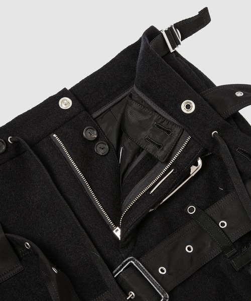 SoloIst music staff strapped ソロイスト パンツ 黒 TAKAHIROMIYASHITATheSoloist. / タカヒロミヤシタザソロイスト