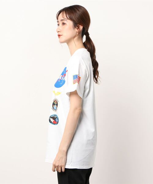 NASA(ナサ)の「GILDAN / NASA EXCLUSIVE TEE(Tシャツ/カットソー・レディース・ブラック/ホワイト・MEDIUM/X-LARGE/LARGE)」の3枚目の写真