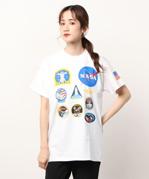 NASA(ナサ)の「GILDAN / NASA EXCLUSIVE TEE(Tシャツ/カットソー・レディース・ブラック/ホワイト・MEDIUM/X-LARGE/LARGE)」の10枚目の写真