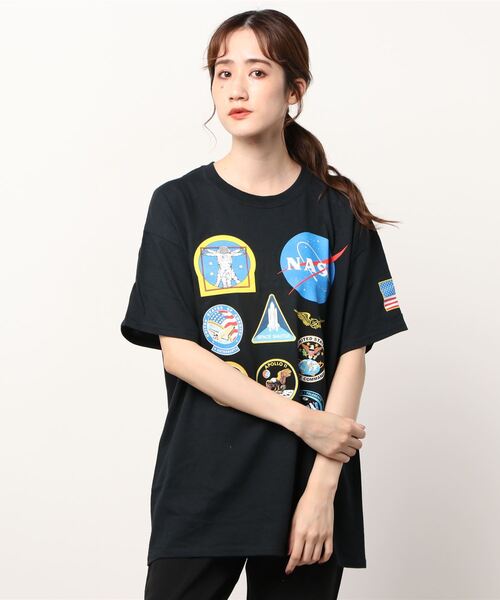 NASA(ナサ)の「GILDAN / NASA EXCLUSIVE TEE(Tシャツ/カットソー・レディース・ブラック/ホワイト・MEDIUM/X-LARGE/LARGE)」の11枚目の写真