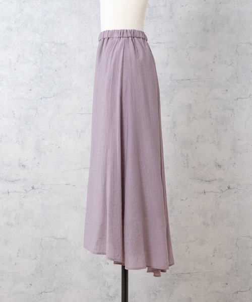 Rewde(ルゥデ)の「ラップ風アシメスカート(1R10-07226)(スカート・レディース・ブラック/ベージュ/モーブ系・S/M/L)」の21枚目の写真
