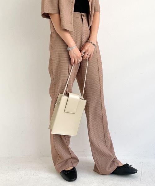 archives（アルシーヴ）の「【setupにも】タイニーチェックフレアパンツ（その他パンツ・レディース・ブルー/モカ/ブラック/ブラウン・MEDIUM）」の16枚目の写真