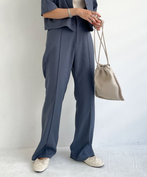 archives（アルシーヴ）の「【setupにも】タイニーチェックフレアパンツ（その他パンツ・レディース・ブルー/モカ/ブラック/ブラウン・MEDIUM）」の11枚目の写真