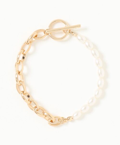 LOWRYS FARM（ローリーズファーム）の「パールチェーンブレス　219056（ブレスレット・レディース・シルバー/その他/その他1・FREE）」の3枚目の写真