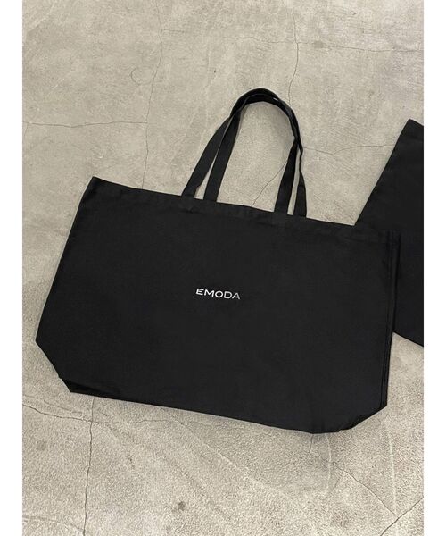 EMODA（エモダ）の「ビッグエコバッグ（エコバッグ/サブバッグ・レディース・ブラック・FREE）」の2枚目の写真