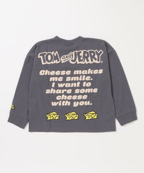 Right-on（ライトオン）の「プリントロンT(トムとジェリー)（Tシャツ/カットソー・キッズ・オフホワイト/ブラック/ライム・105/140/120/155/130）」の4枚目の写真