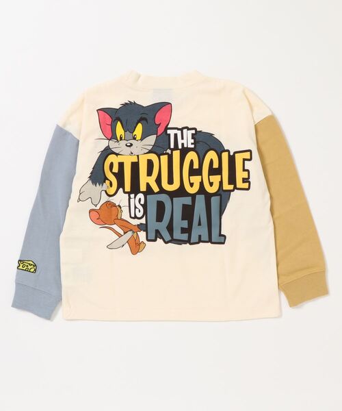 Right-on（ライトオン）の「プリントロンT(トムとジェリー)（Tシャツ/カットソー・キッズ・オフホワイト/ブラック/ライム・105/140/120/155/130）」の5枚目の写真