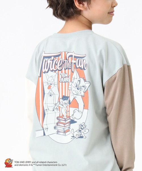 Right-on（ライトオン）の「プリントロンT(トムとジェリー)（Tシャツ/カットソー・キッズ・オフホワイト/ブラック/ライム・105/140/120/155/130）」の11枚目の写真