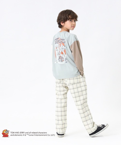 Right-on（ライトオン）の「プリントロンT(トムとジェリー)（Tシャツ/カットソー・キッズ・オフホワイト/ブラック/ライム・105/140/120/155/130）」の14枚目の写真