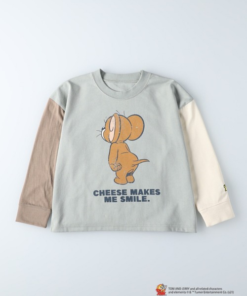 Right-on（ライトオン）の「プリントロンT(トムとジェリー)（Tシャツ/カットソー・キッズ・オフホワイト/ブラック/ライム・105/140/120/155/130）」の22枚目の写真