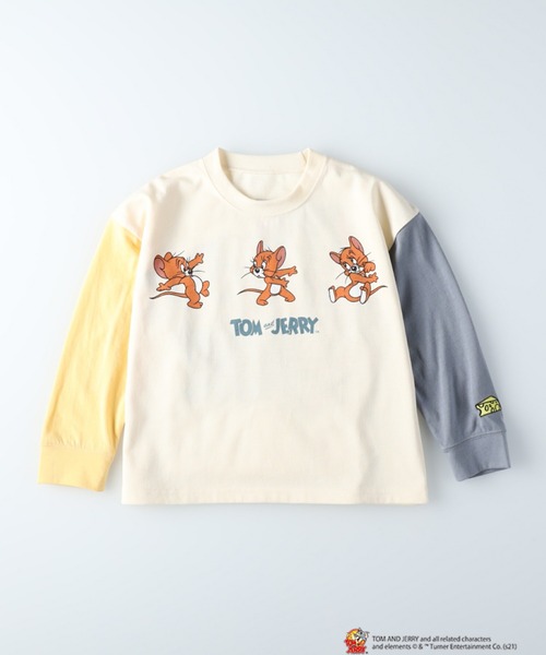 Right-on（ライトオン）の「プリントロンT(トムとジェリー)（Tシャツ/カットソー・キッズ・オフホワイト/ブラック/ライム・105/140/120/155/130）」の16枚目の写真